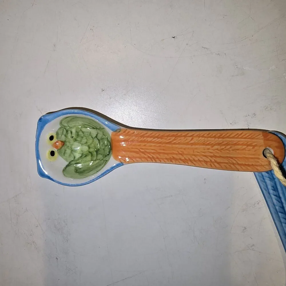 Pier 1 Ceramic Colorful Owl Measuring Spoon Set Ceramic Measure Spoons Owl Decor